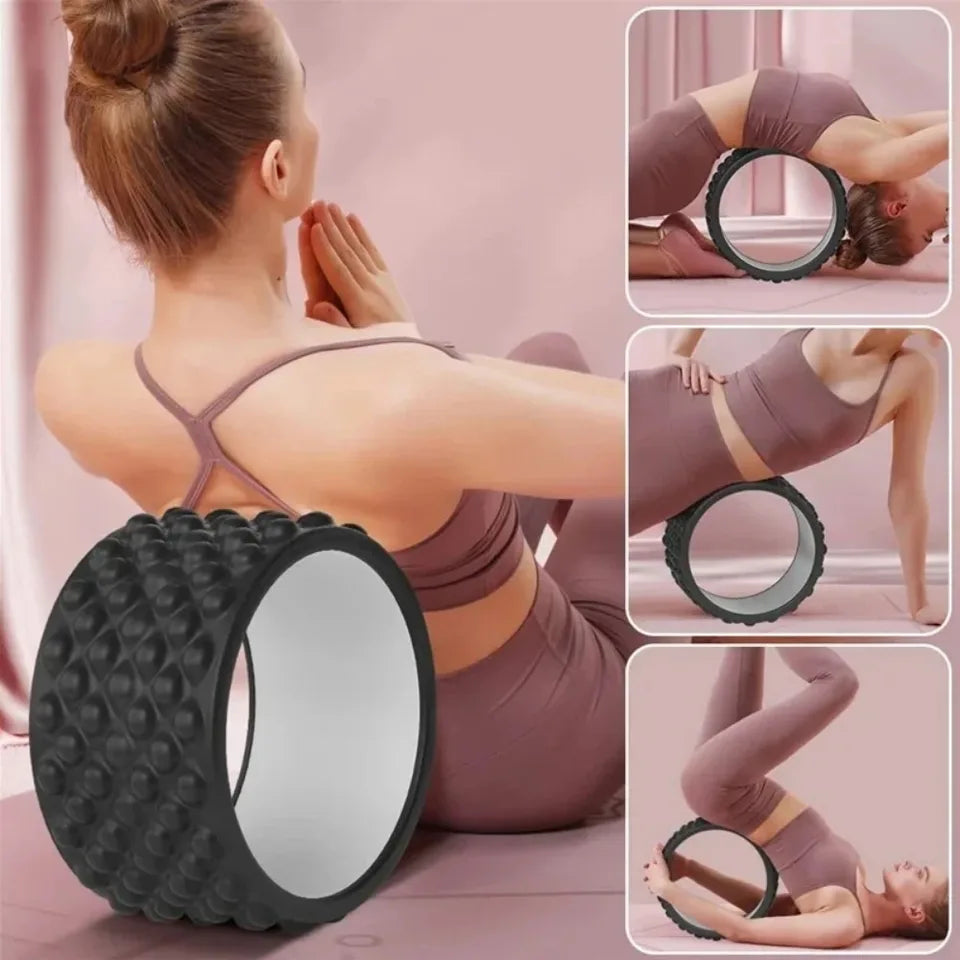 New Premium Foam Yoga Massage Roller Yoga Wheel Back Stretcher Back Massager for Back Pain Relief Gym Home Fitness Equipment