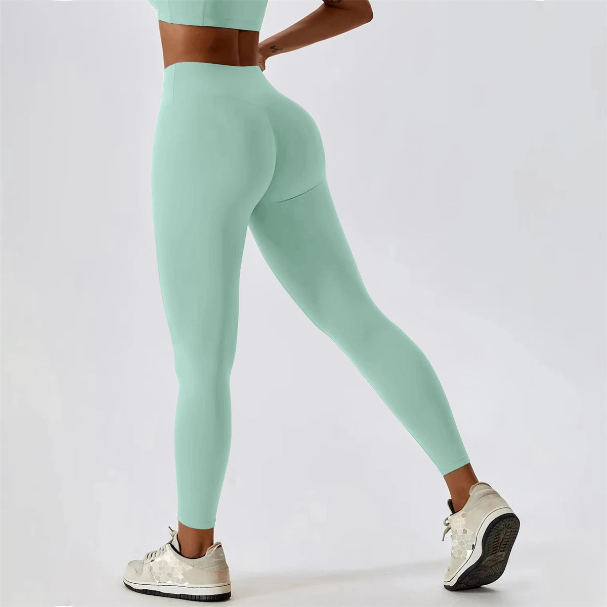 Women Push Up Leggings Yoga Pants Sports Clothes Stretchy High Waist Athletic Exercise Fitness Leggings Workout Gym Tight